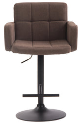 TPFLiving Barhocker Lausanne Gestell schwarz Stoff